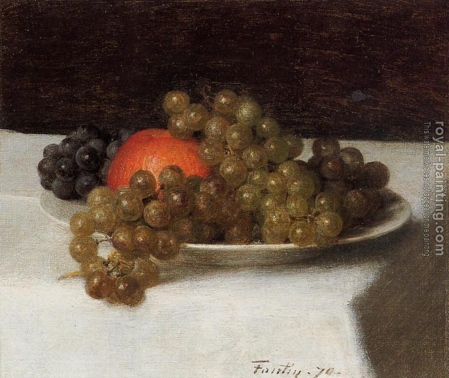 Henri Fantin-Latour : Apples and Grapes Henri Fantin-Latour : Apples and Grapes